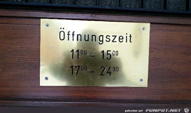 Oeffnungszeit Oeffnungszeit