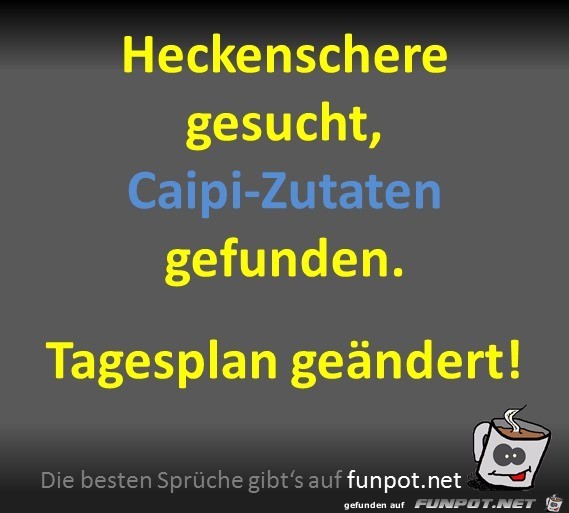 Tagesplan geändert Tagesplan geändert
