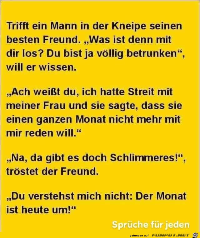 trifft ein Mann