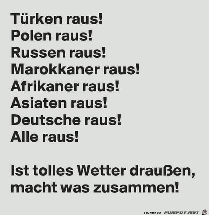 Tuerken raus Tuerken raus