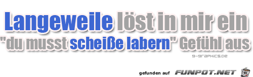 Langeweile Langeweile