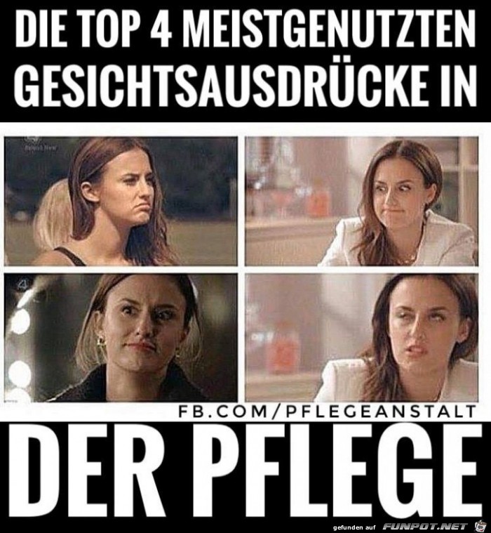 Gesichtsausdrücke in der Pflege Gesichtsausdrücke in der Pflege
