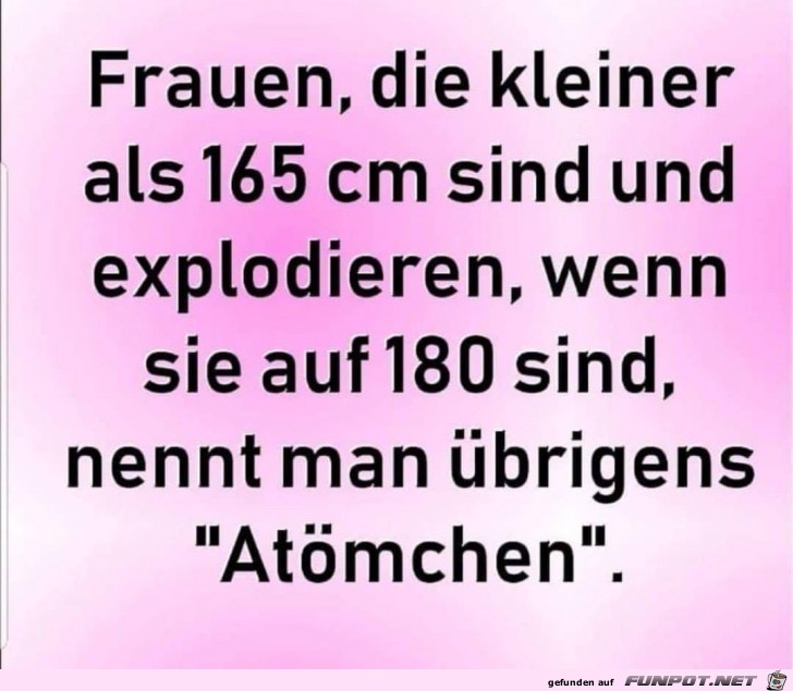 Frauen, die kleiner als 165 cm sind