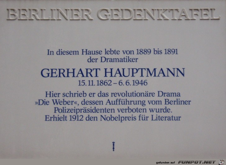 Gedenktafeln in Berlin