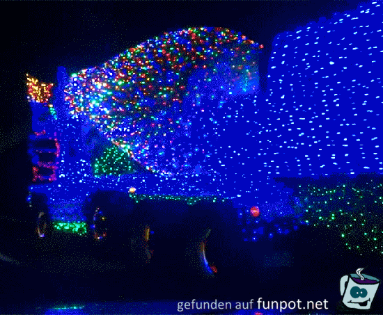 Betonmischer zu Weihnachten in Brasilien Betonmischer zu Weihnachten in Brasilien