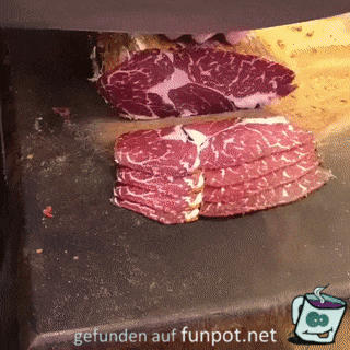 Schinken schneiden Schinken schneiden
