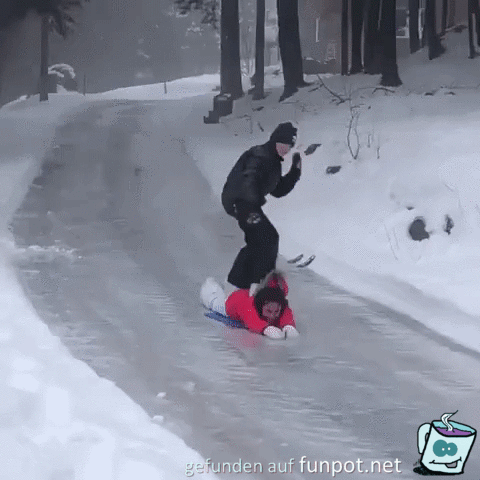 Menschliches Snowboard Menschliches Snowboard