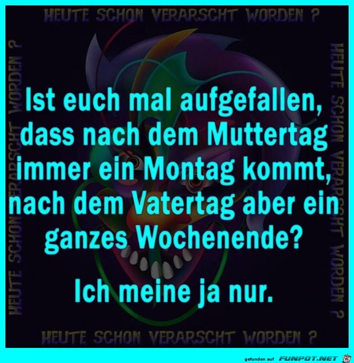 Muttertag vs. Vatertag Muttertag vs. Vatertag