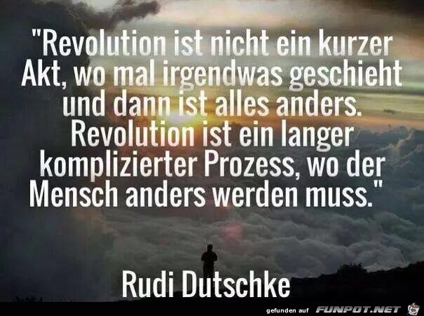 revolution ist nicht ein kurzer akt