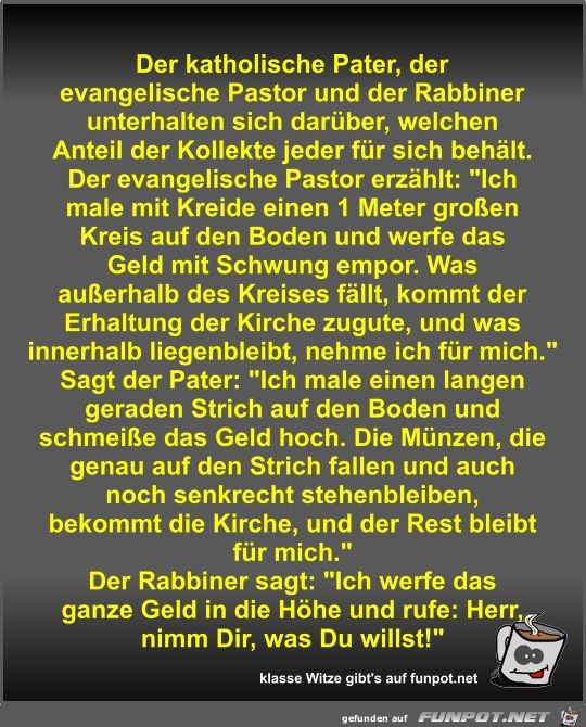 Der katholische Pater Der katholische Pater