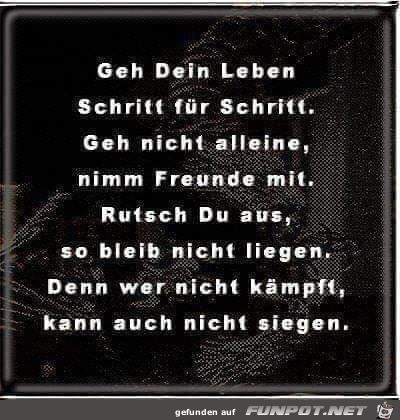 geh dein Leben