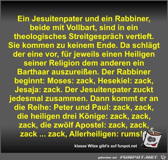 Ein Jesuitenpater und ein Rabbiner Ein Jesuitenpater und ein Rabbiner