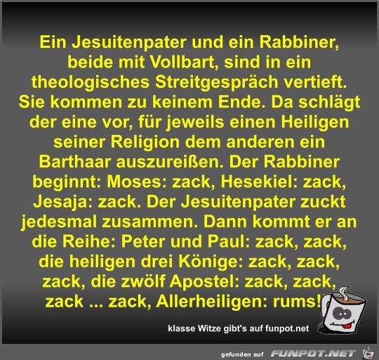 Ein Jesuitenpater und ein Rabbiner