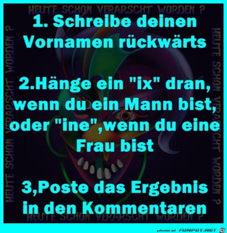Verdrehte Vornamen Verdrehte Vornamen