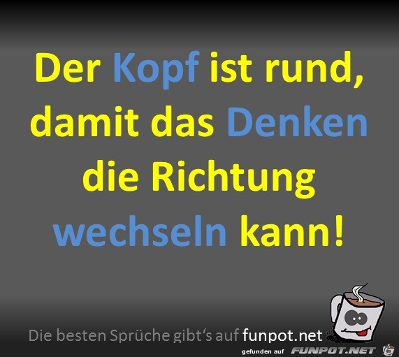 Runder Kopf