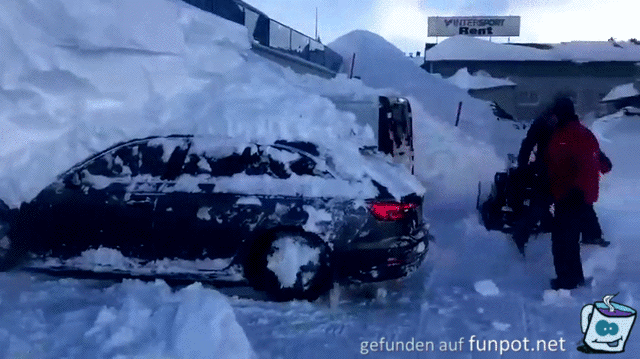 Auto Schneefrei machen