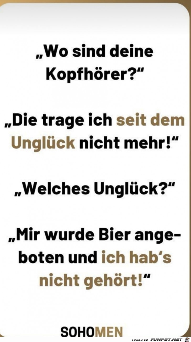 Wo sind Deine Kopfhörer? Wo sind Deine Kopfhörer?