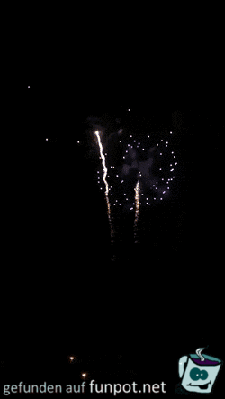 Gewitter und Feuerwerk Zeitgleich