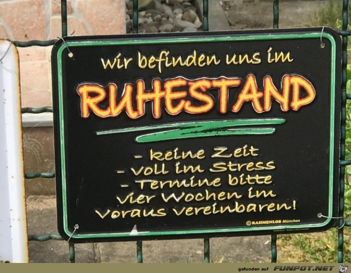 Ruhestand Ruhestand
