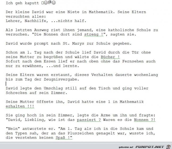 David in der Schule David in der Schule