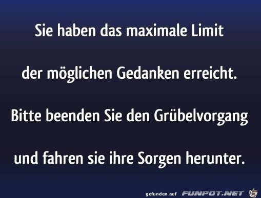 Gedankenlimit