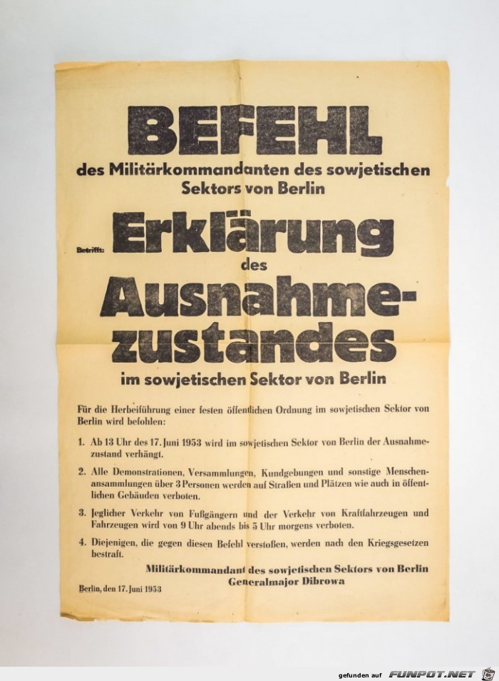 DDR Volksaufstand am 17.Juni 1953