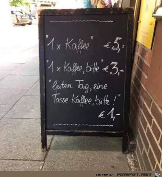 1 x kaffee 1 x kaffee