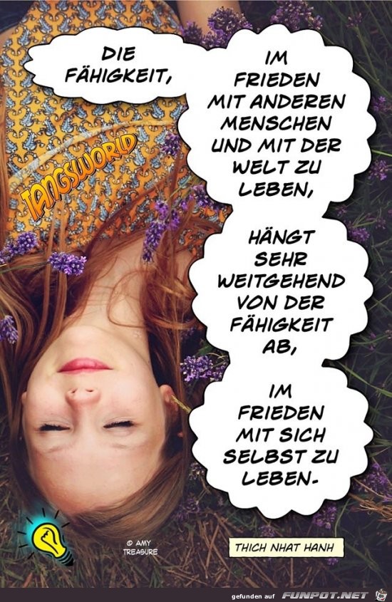 die faehigkeit im Frieden mit anderen