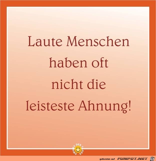 laute Menschen