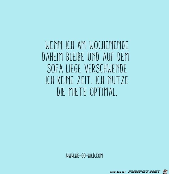 wenn ich am wochenende