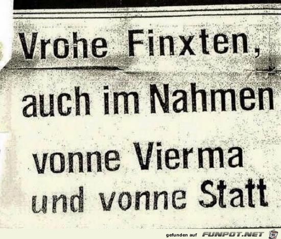 vrohe Finxten