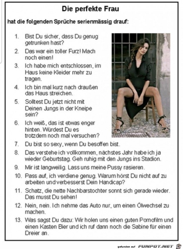 perfekte Frau perfekte Frau