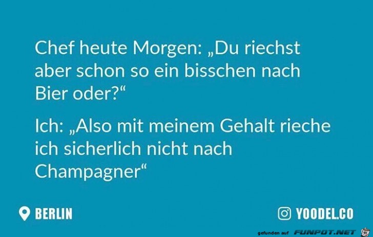 Chef heute Morgen Chef heute Morgen