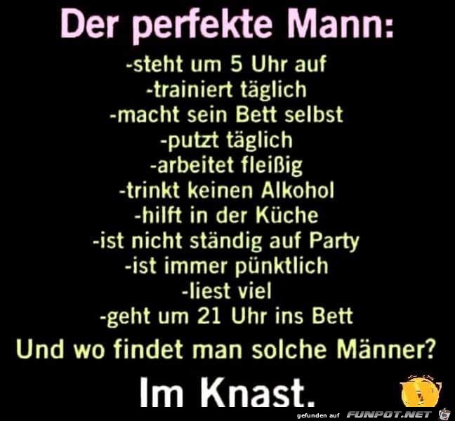 perfekter Mann