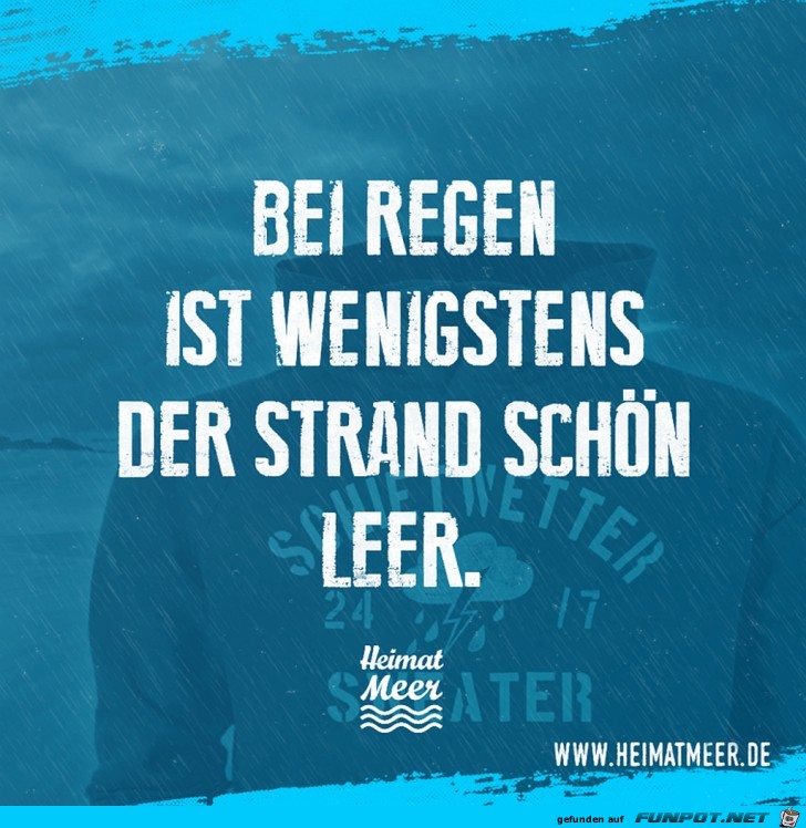 Bei Regen am Strand Bei Regen am Strand