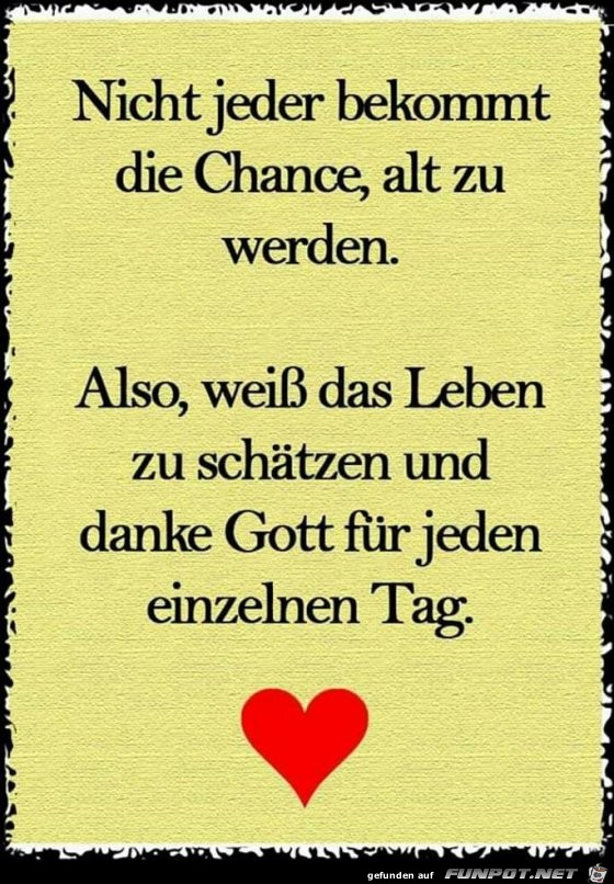 Nutze die Chance