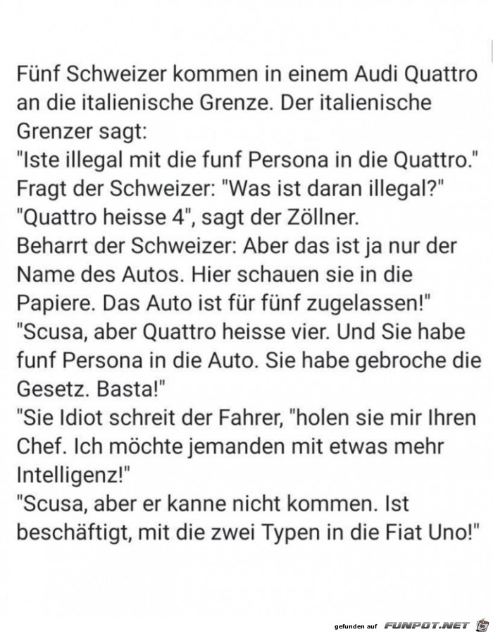 5 Schweizer 5 Schweizer