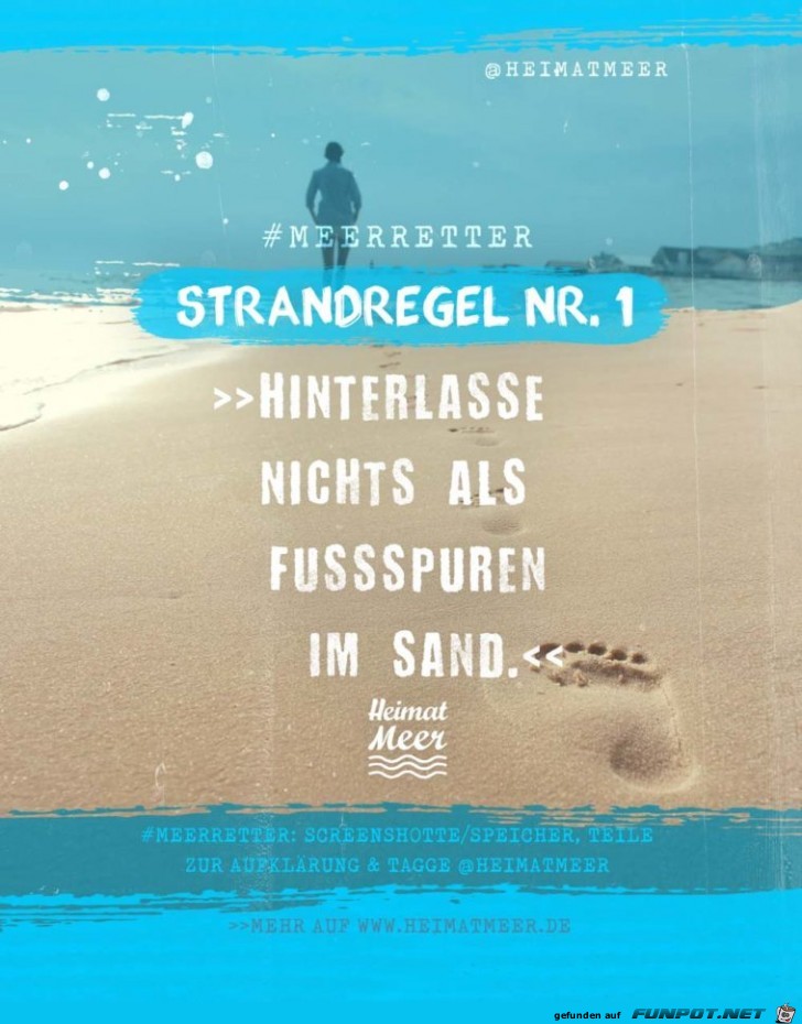 Strandregel Nr. 1