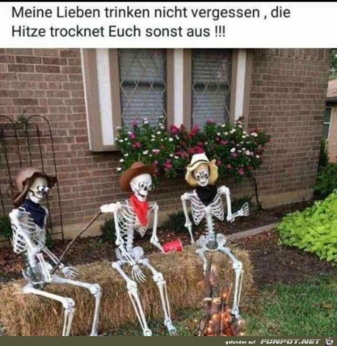 Trinken nicht vergessen