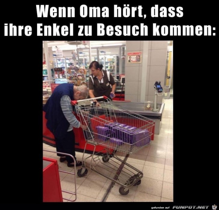 Schoko-Vorrat eingekauft Schoko-Vorrat eingekauft