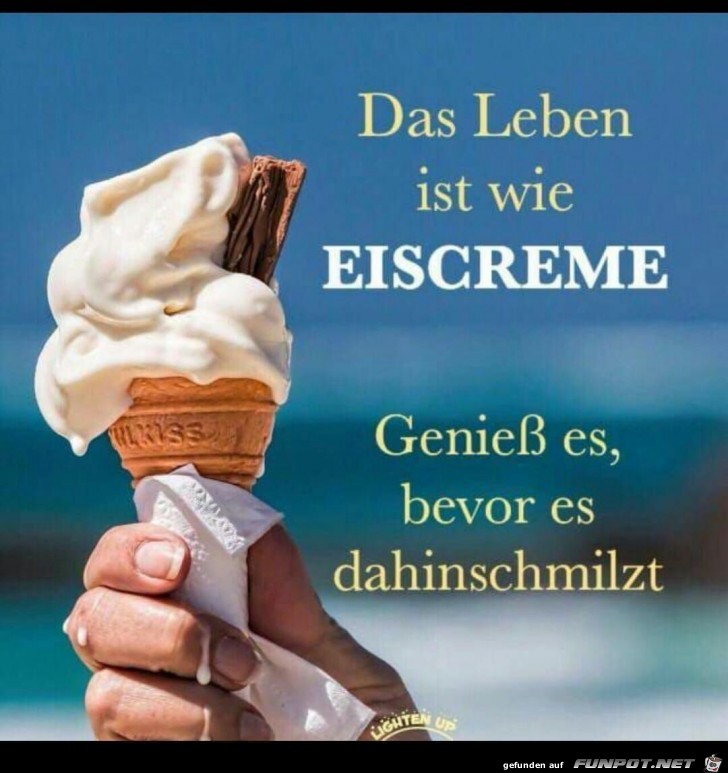 das Leben ist wie Eischreme das Leben ist wie Eischreme
