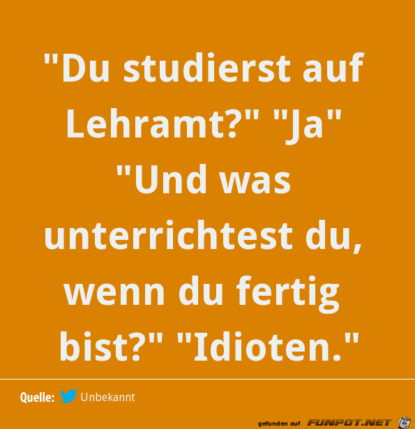 Studium auf Lehramt