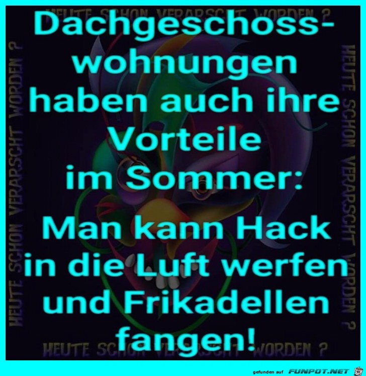 Dachgeschosswohnung im Sommer Dachgeschosswohnung im Sommer