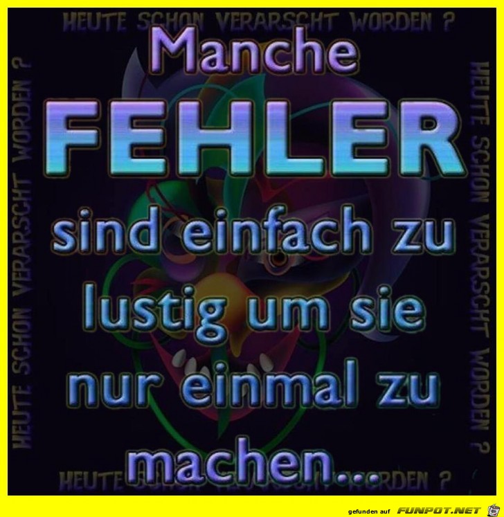 Fehler Fehler