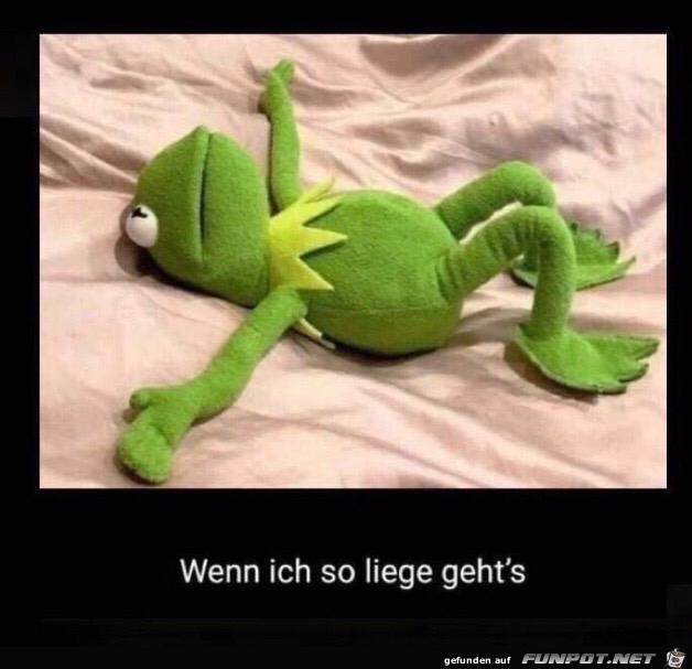 Wenn ich so liege gehts