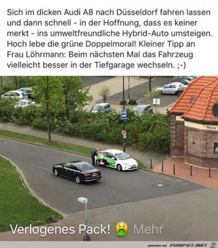 Grünen Politikerin erwischt Grünen Politikerin erwischt