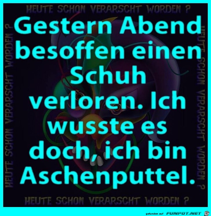 Schuh verloren Schuh verloren