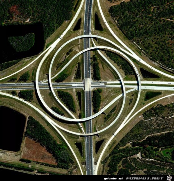 Autobahnkreuz in Ohio-USA