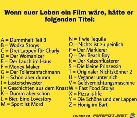 Leben ein Film