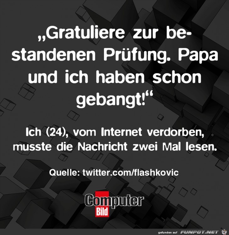 Prüfung bestanden Prüfung bestanden